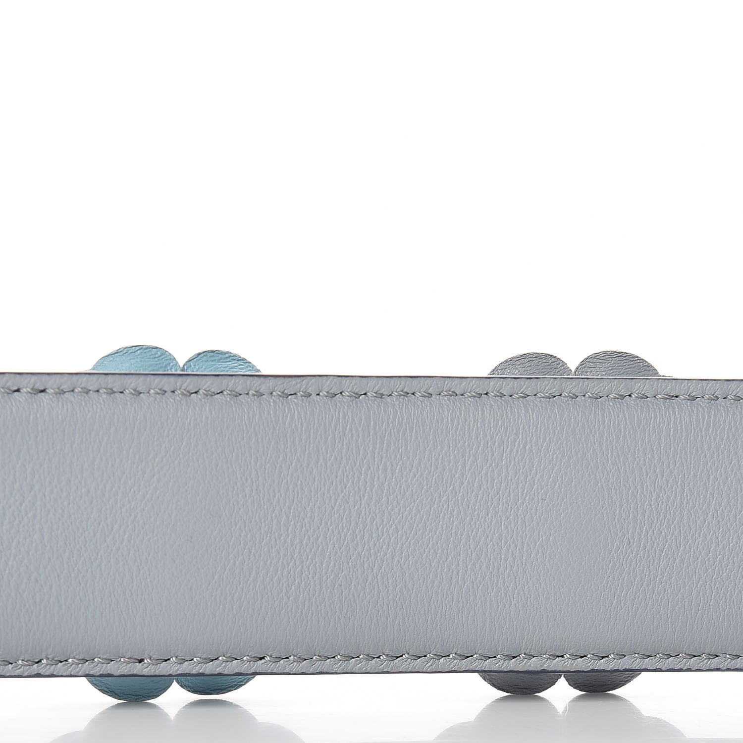 Fendi Vitello Dolce Flowerland Bi-Color Studded Strap You Blueberry Azzurro Polvere Multicolor 6 of 7