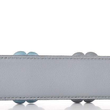 Fendi Vitello Dolce Flowerland Bi-Color Studded Strap You Blueberry Azzurro Polvere Multicolor 6 of 7