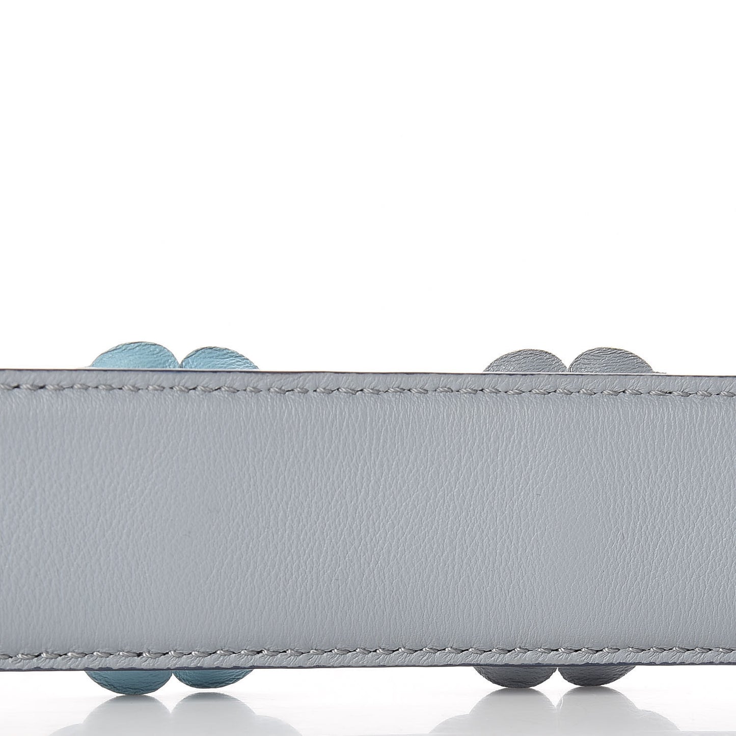 Vitello Dolce Flowerland Bi-Color Studded Strap You Blueberry Azzurro Polvere Multicolor