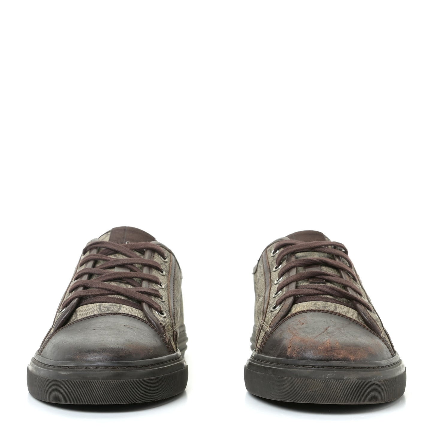 GG Supreme Monogram Mens Sneakers 8.5 Brown