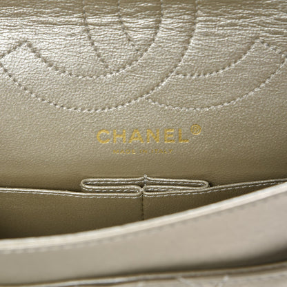 Chanel Metallic Aged Calfskin 2.55 Reissue 225 Flap Light Gold 7 of 8