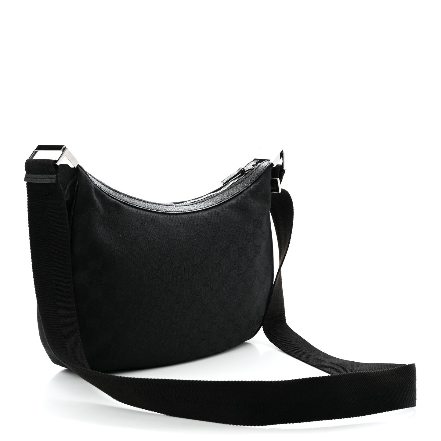 Monogram Medium Half Moon Hobo Black