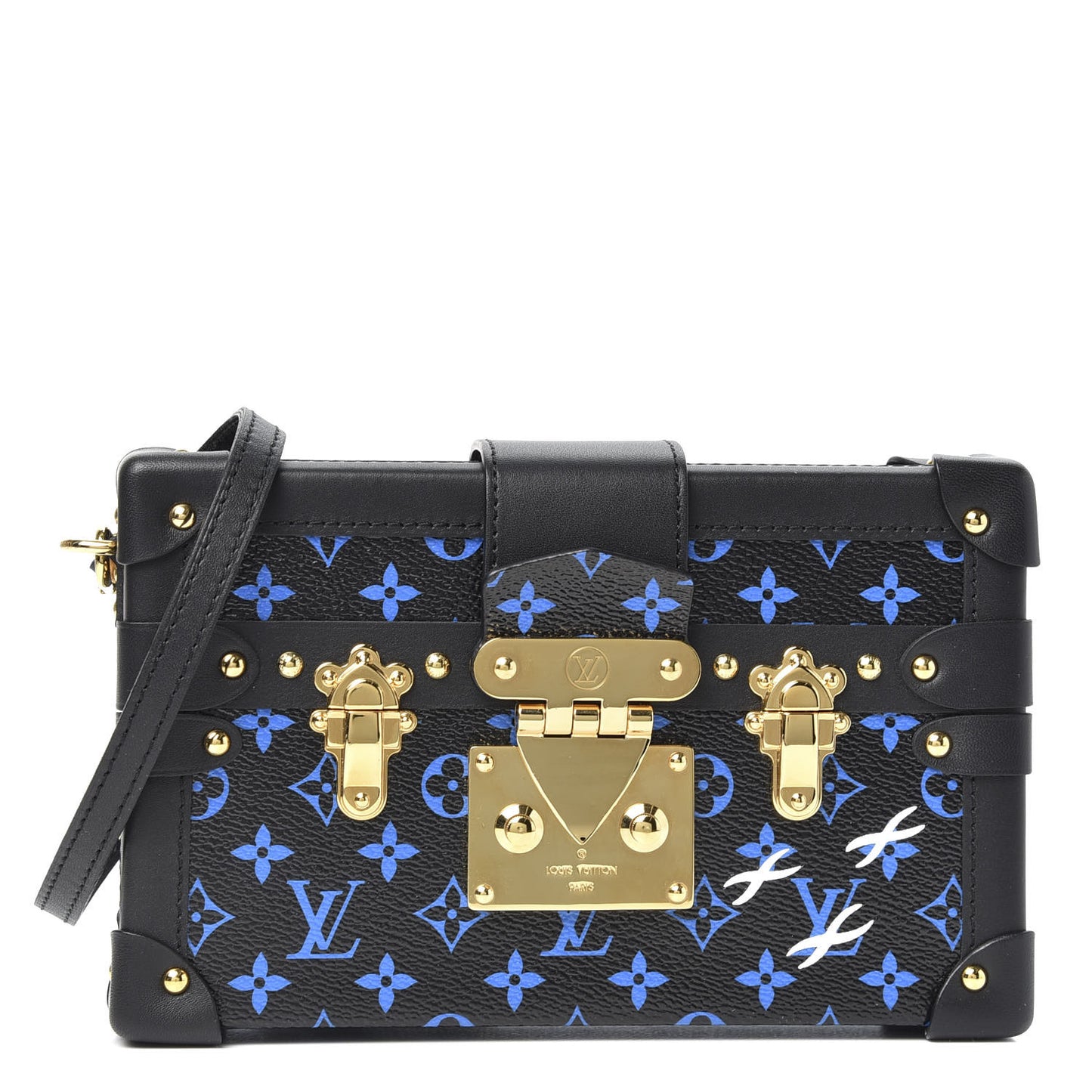 Monogram Petite Malle Blue Black