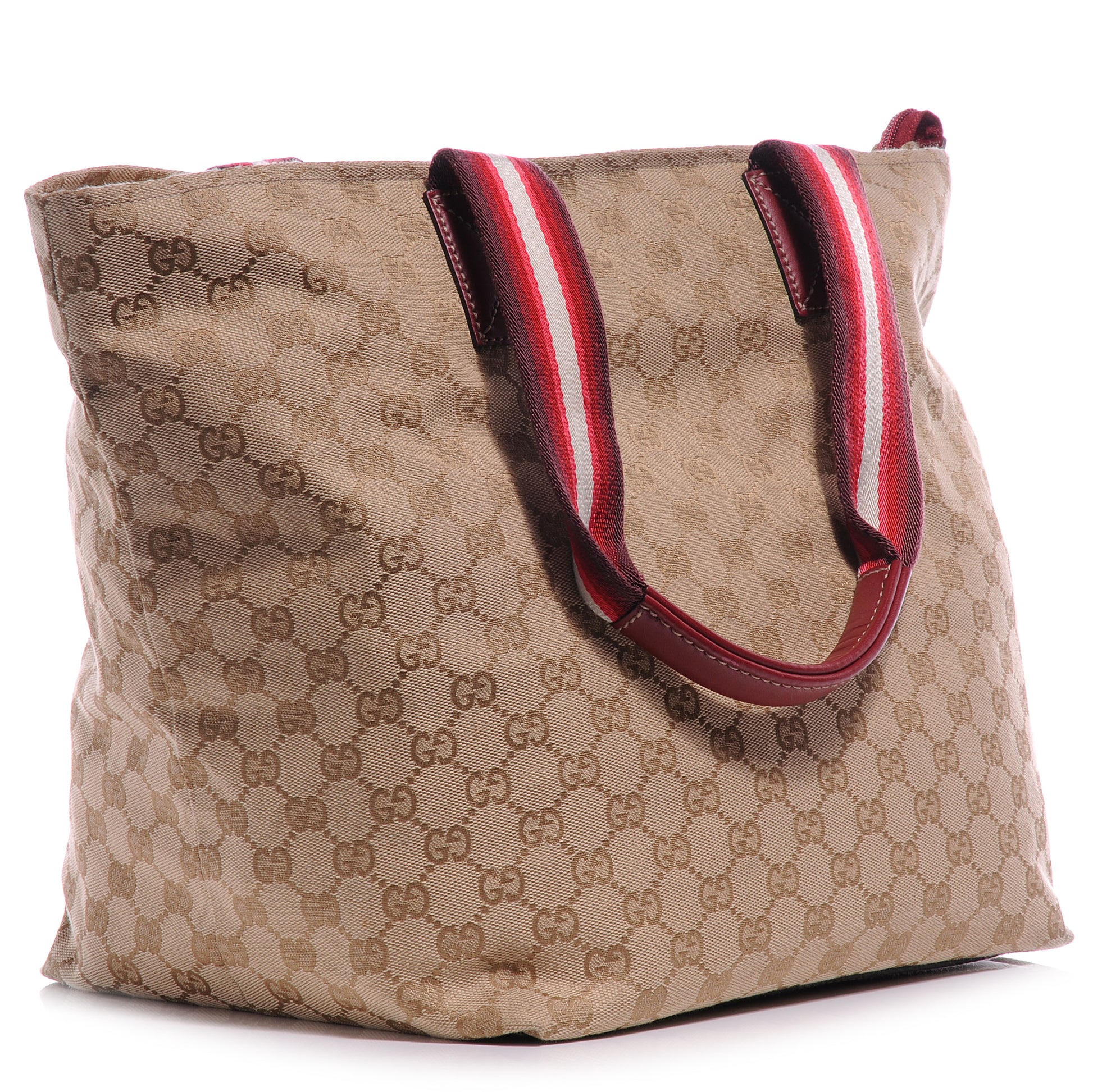 Gucci GG Monogram Large Web Handle Bucket Tote 3 of 7