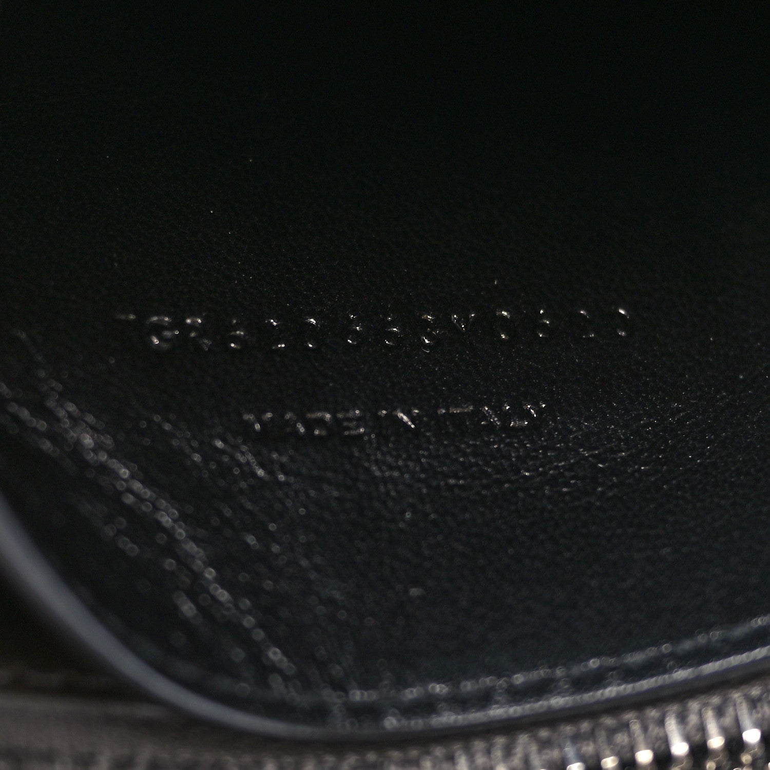 Saint Laurent Calfskin Crocodile Embossed Medium West Hollywood Monogram Fold-Over Grey 7 of 9