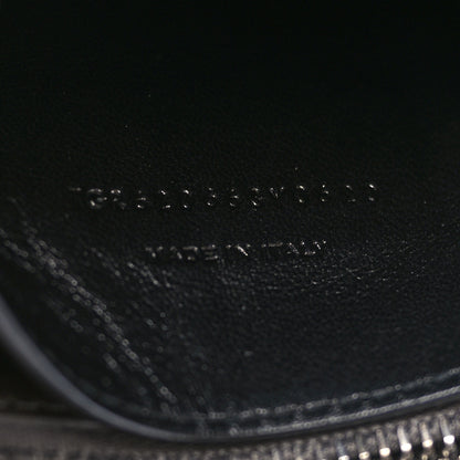 Saint Laurent Calfskin Crocodile Embossed Medium West Hollywood Monogram Fold-Over Grey 7 of 9