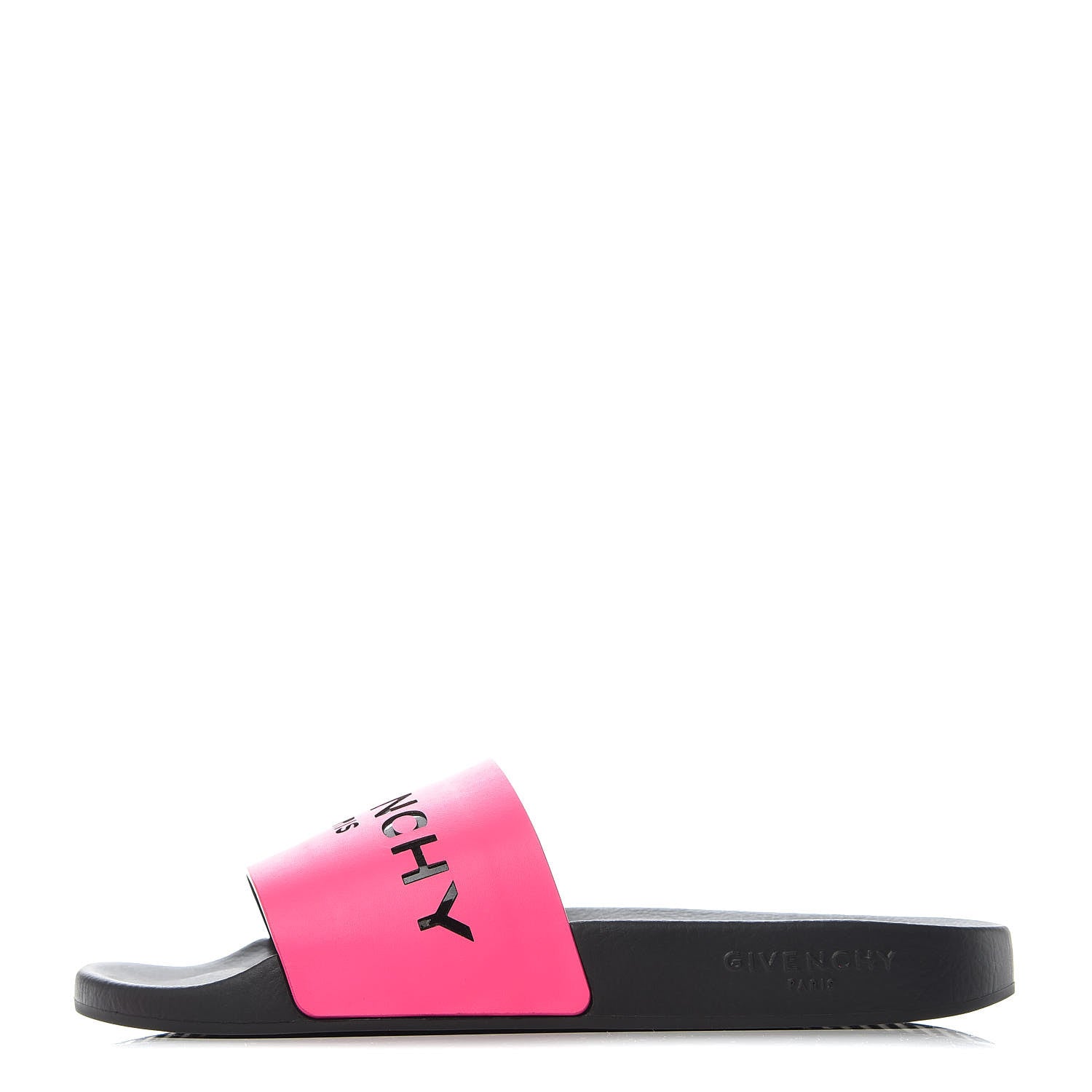 Givenchy Calfskin Logo Womens Pool Slide Sandals 41 Rose Black 1 of 9