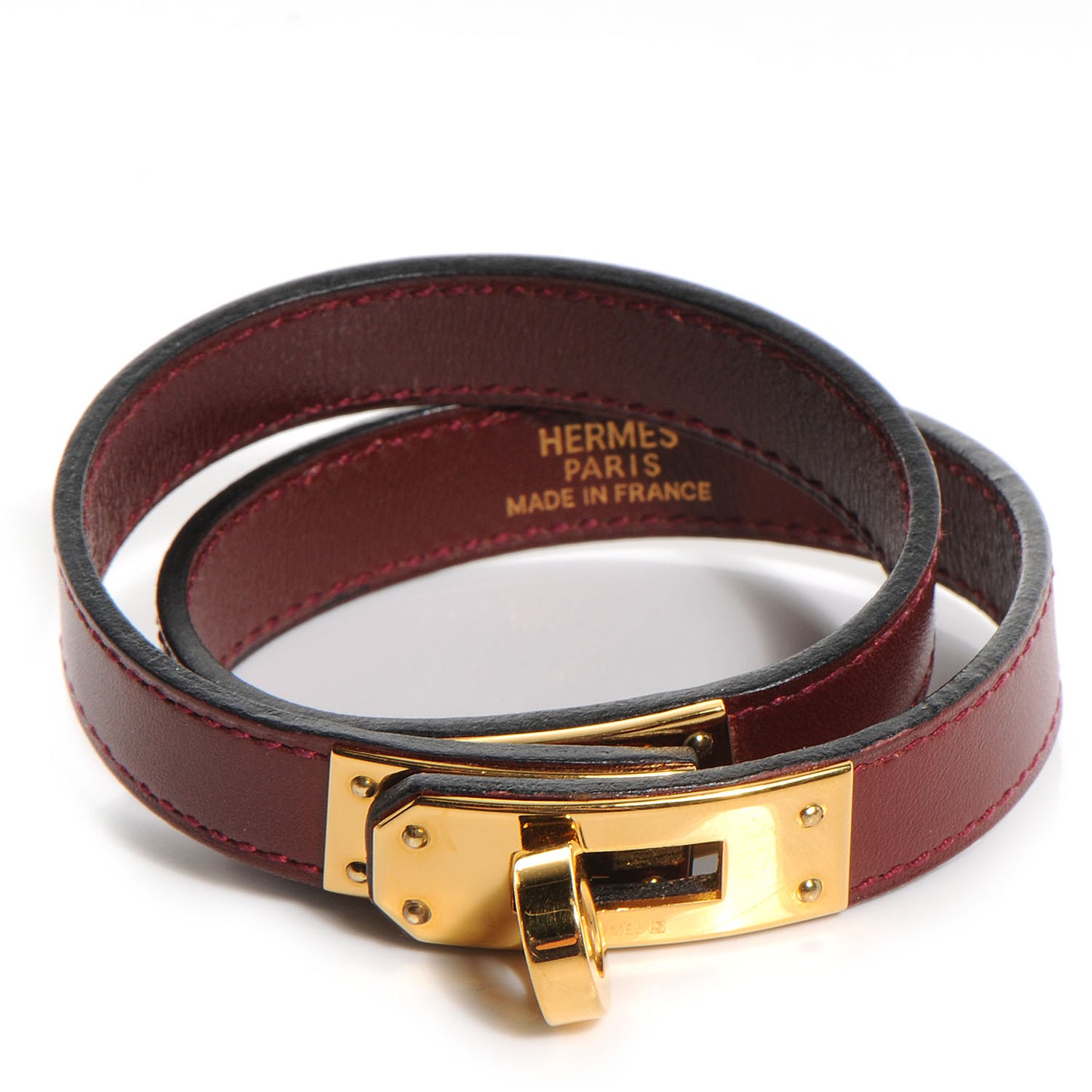 Chamonix Kelly Double Tour Bracelet Small Rouge H