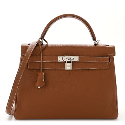 Hermes Togo Kelly Retourne 32 Gold 1 of 11