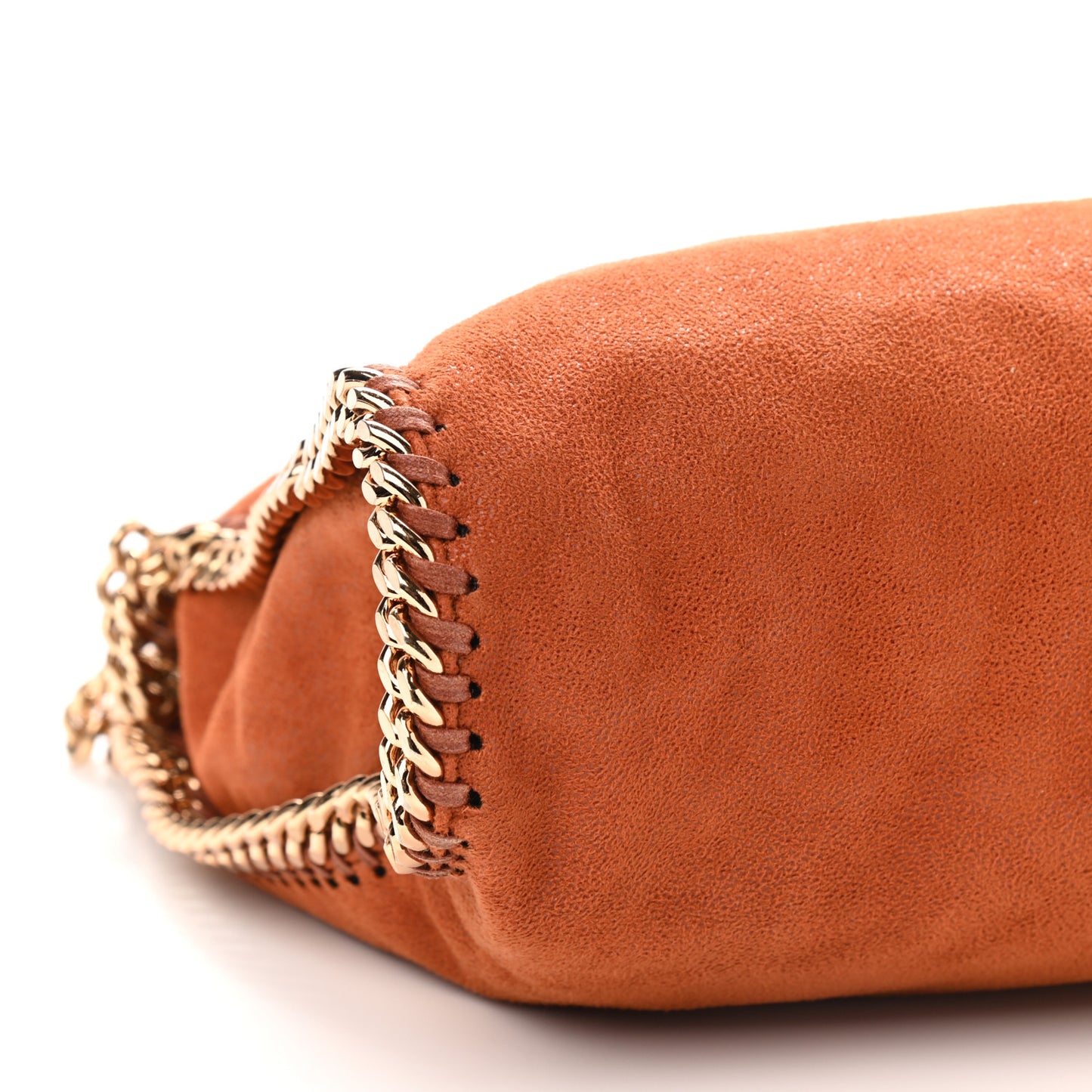 Shaggy Deer Falabella Fold Over Tote Orange