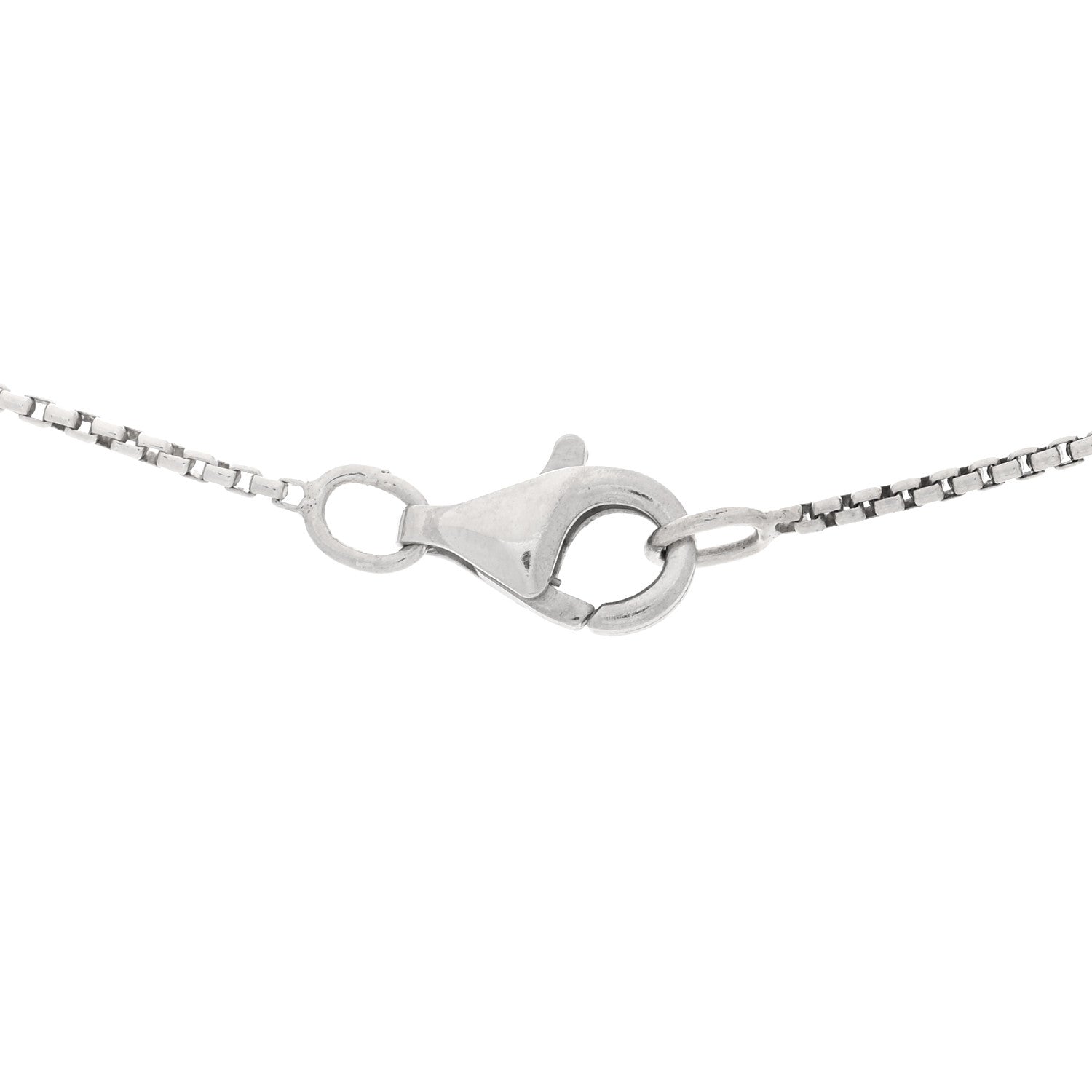 David Yurman Sterling Silver Diamond Prasiolite 9mm Petite Chatelaine Pendant Necklace 5 of 5