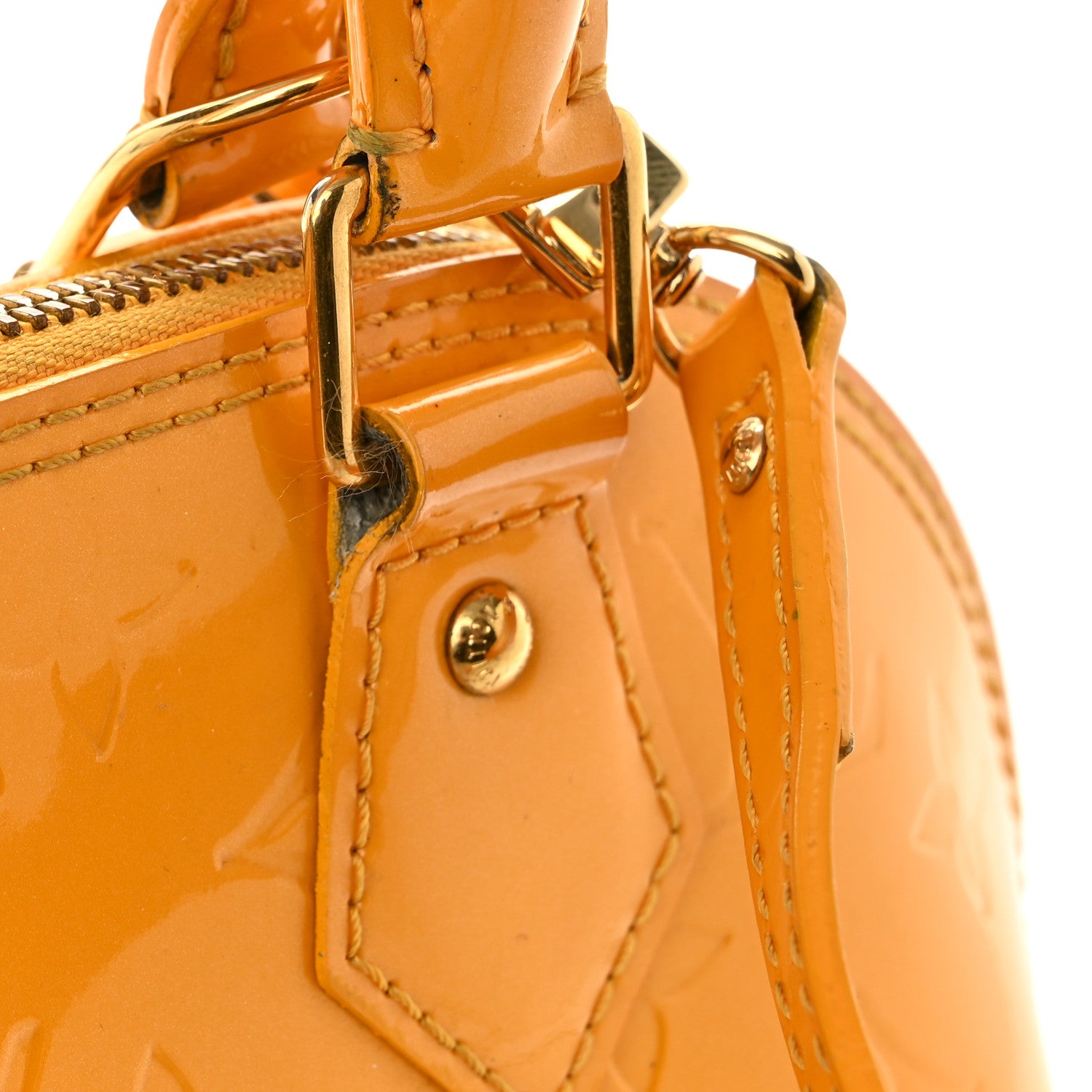 Louis Vuitton Vernis Alma BB Jaune Passion 12 of 18