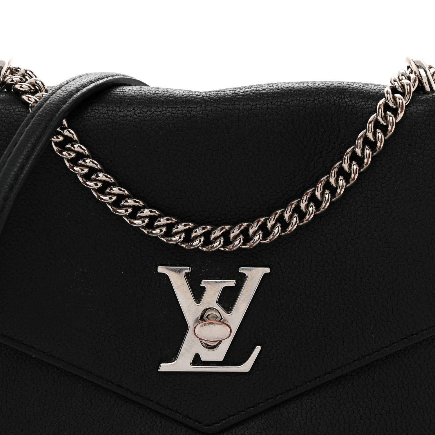 Louis Vuitton Soft Calfskin My Lockme Chain Bag BB Black 15 of 25