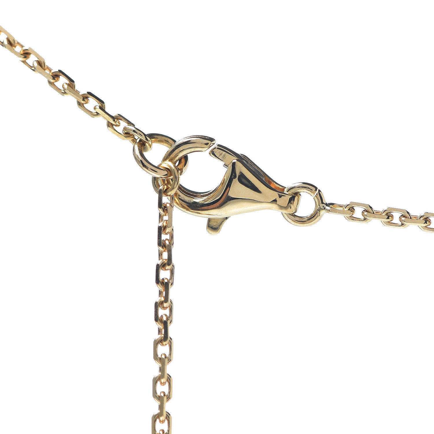 Van Cleef & Arpels 18K Yellow Gold Mother of Pearl Vintage Alhambra Pendant Necklace 5 of 8
