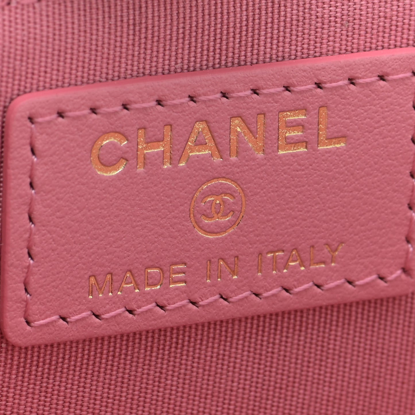 Caviar Camellia Embossed Key Holder Case Pink