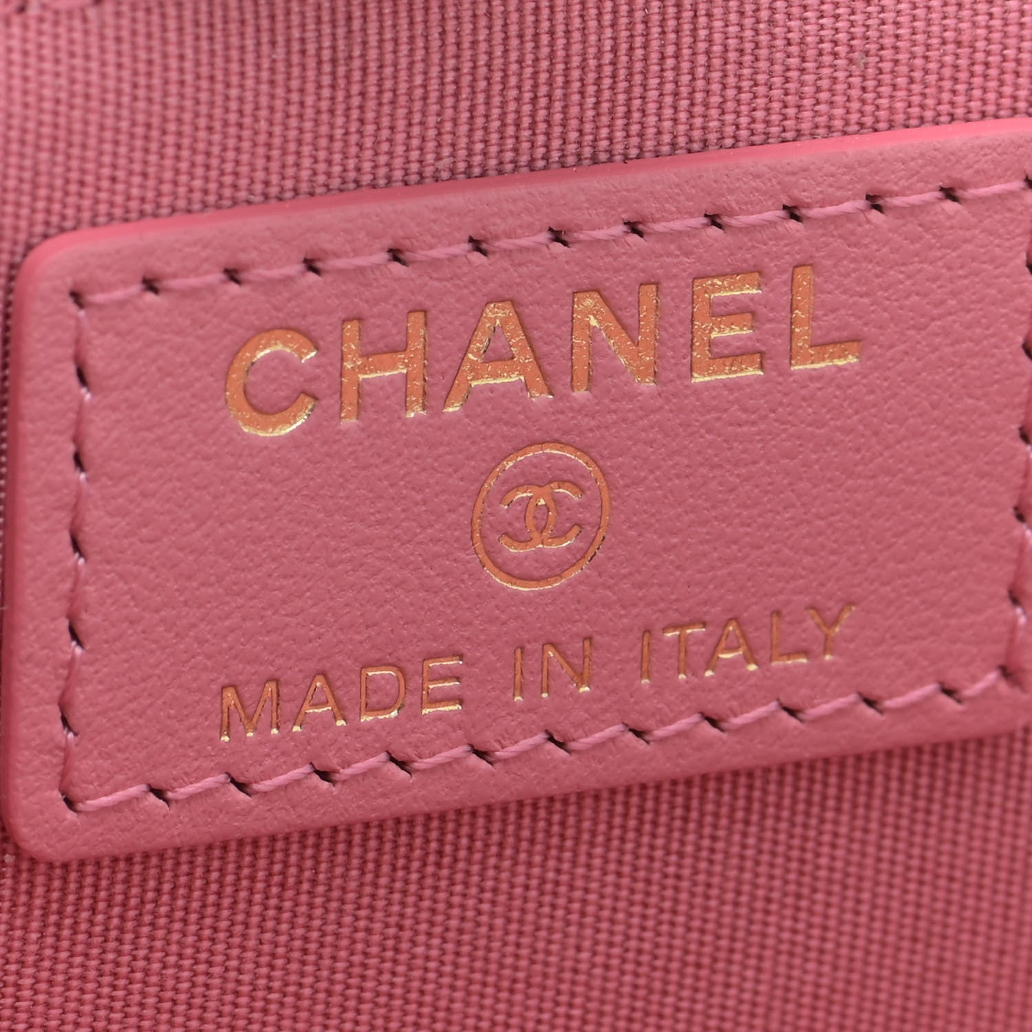 Chanel Caviar Camellia Embossed Key Holder Case Pink 7 of 9