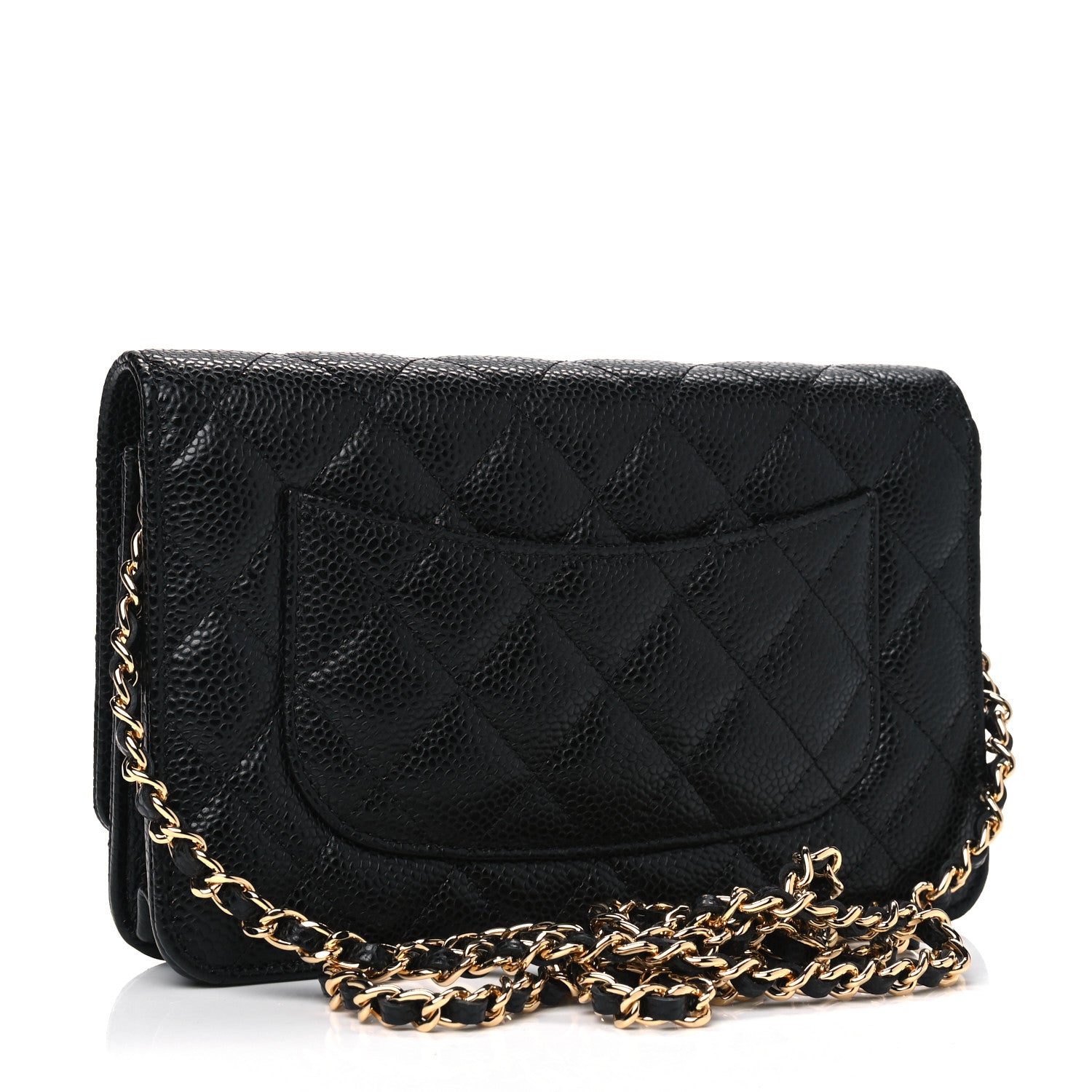Chanel Caviar Quilted Wallet On Chain WOC Black 2 of 4