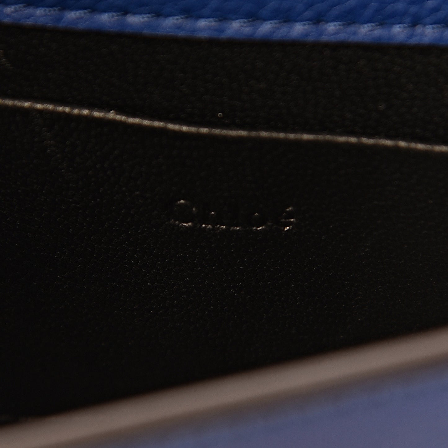 Calfskin Small Nile Bracelet Minaudiere Bag Majesty Blue