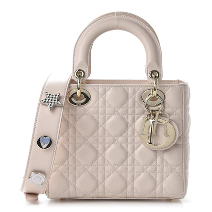 Christian Dior Lambskin Cannage Small Lucky Badges My Lady Dior Pink 1 of 9