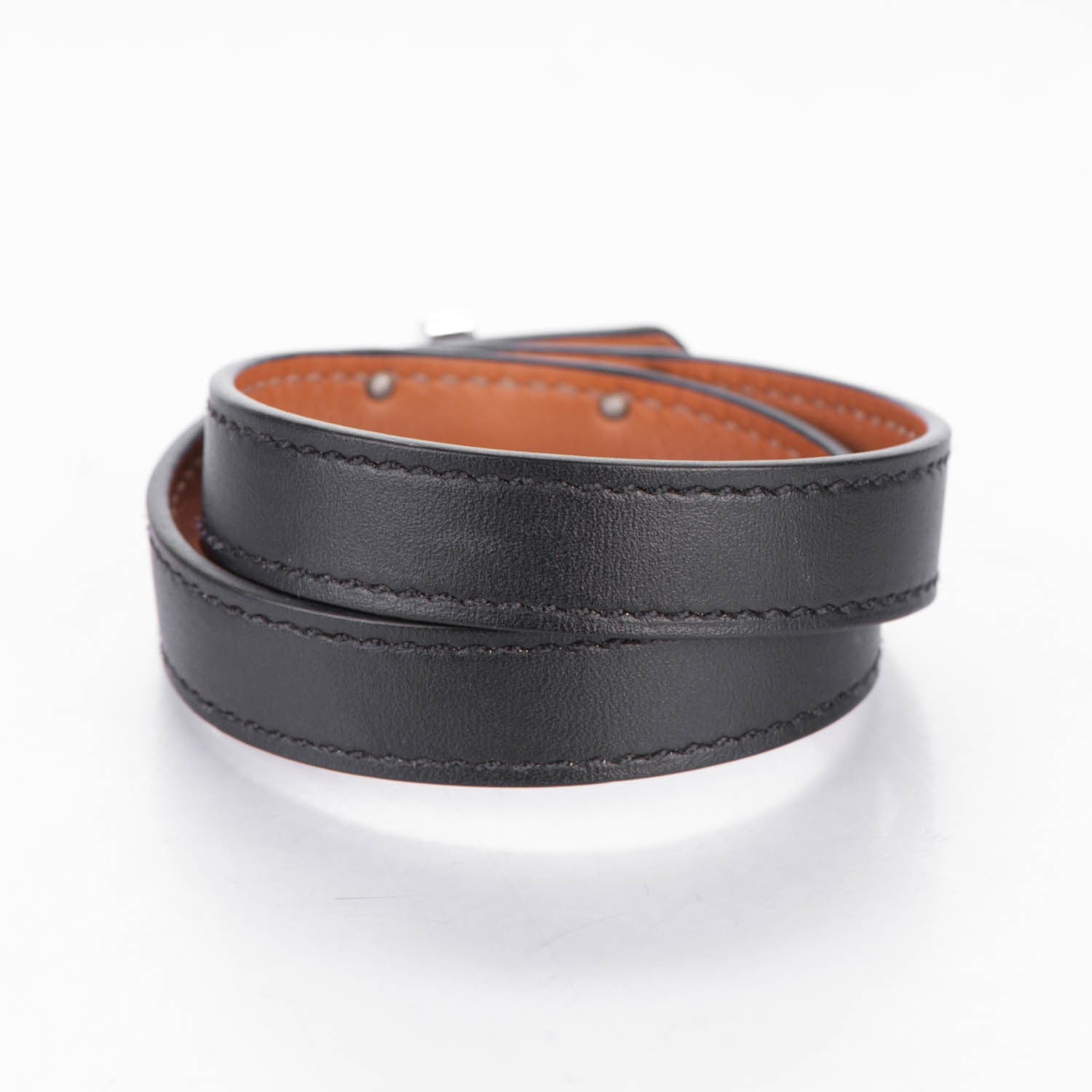 Hermes Chamonix Kelly Double Tour Bracelet S Black 3 of 7