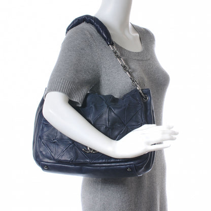 Chanel Lambskin Origami Accordion Flap Navy 2 of 6
