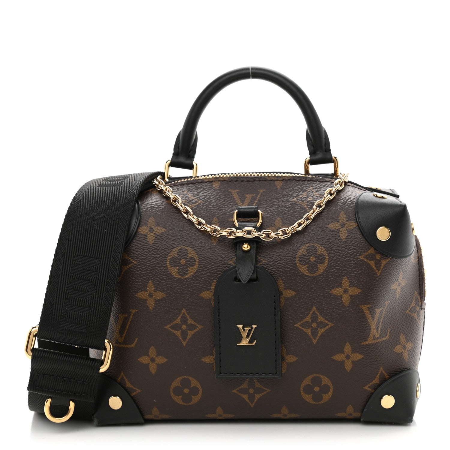 Louis Vuitton Monogram Petite Malle Souple Black 1 of 11