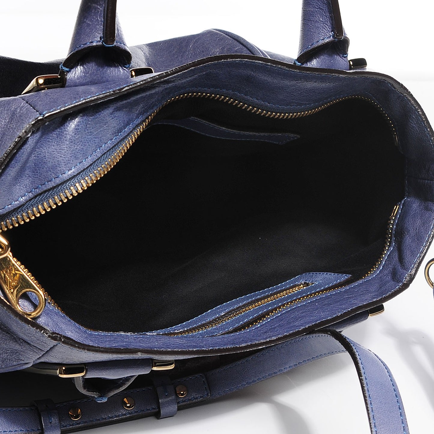 Calfskin Medium Ethel Satchel Blue