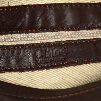 Chloe Snakeskin Silverado Shoulder Bag Brown 6 of 10
