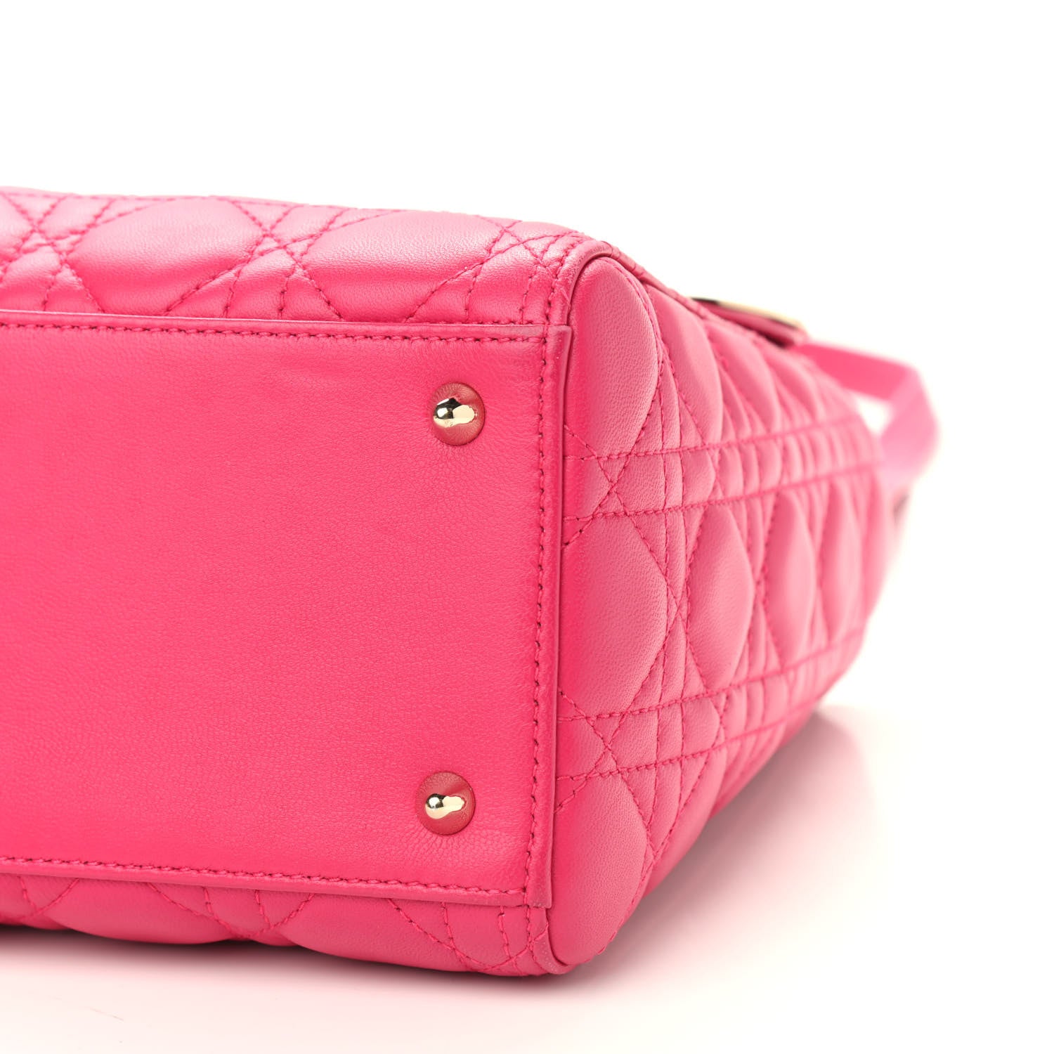 Christian Dior Lambskin Cannage Medium Lady Dior Pink 5 of 8