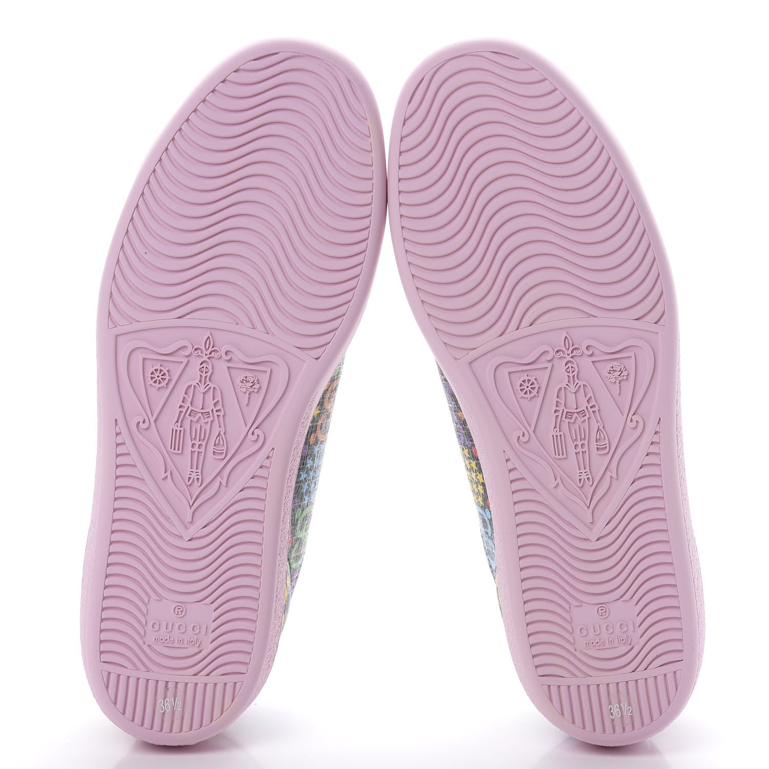 Gucci GG Supreme Monogram Psychedelic Womens Ace Sneakers 36.5 Black Multicolor Sugar Pink 6 of 8