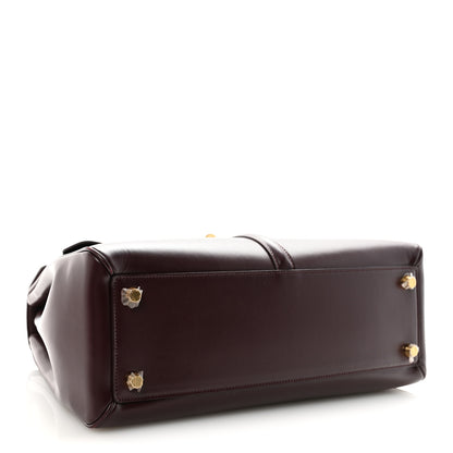Celine Satinated Calfskin Medium 16 Top Handle Bag Light Burgundy 4 of 10