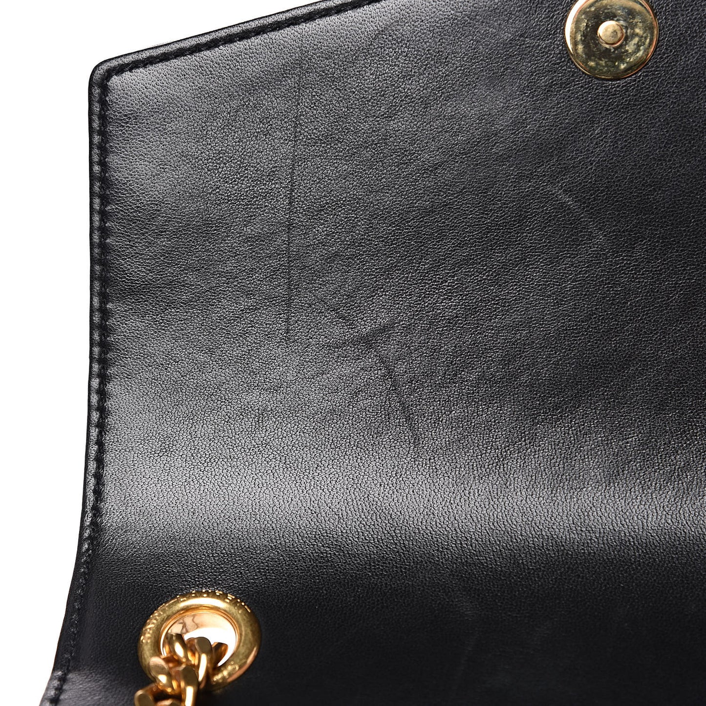 Lambskin Matelasse Chevron Monogram Small Sulpice Bag Black