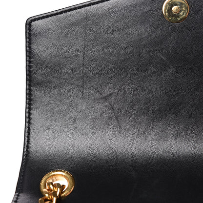 Saint Laurent Lambskin Matelasse Chevron Monogram Small Sulpice Bag Black 12 of 12
