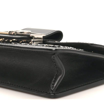 Louis Vuitton Tweed Sequin Dauphine Minaudiere Black 9 of 9