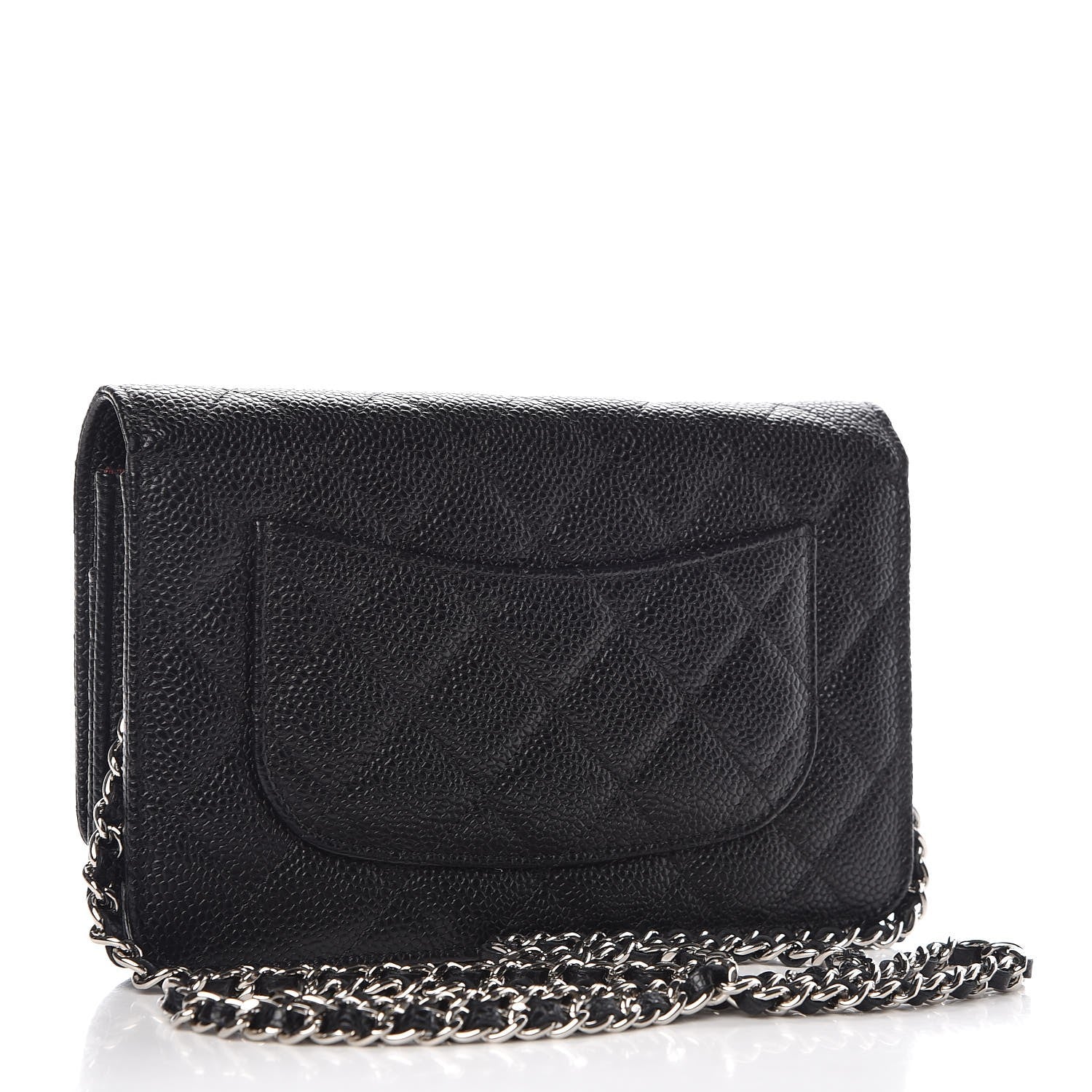 Chanel Caviar Quilted Wallet On Chain WOC Black 3 of 8