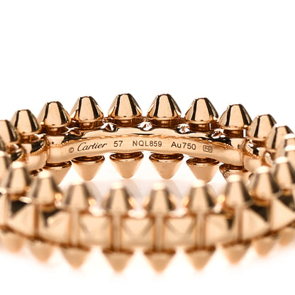 Cartier 18K Pink Gold SM Clash De Cartier Ring 57 8 4 of 5