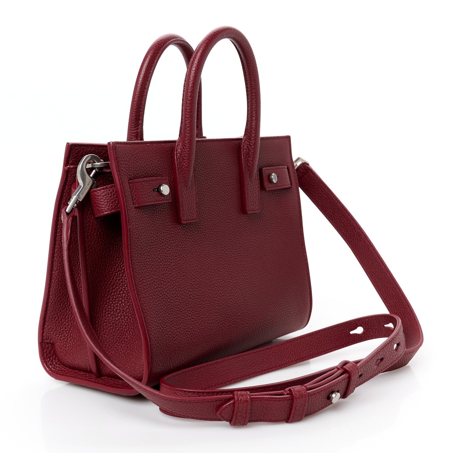 Saint Laurent Grained Calfskin Nano Sac De Jour Souple Palissandre 3 of 11