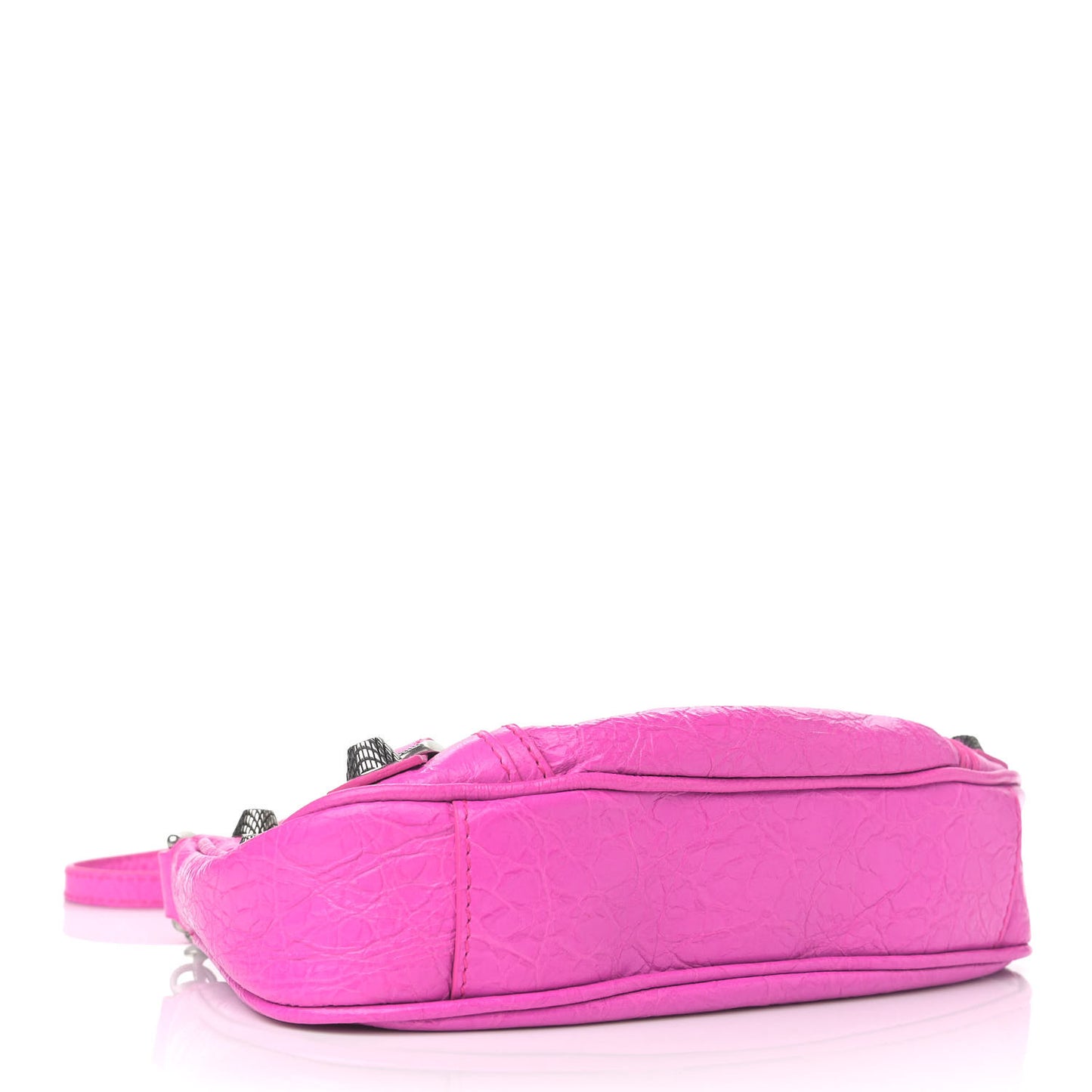 Agneau Arena Le Cagole Mini Purse With Chain Lipstick Pink