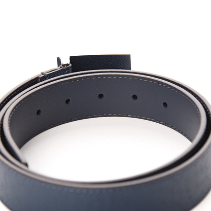 Louis Vuitton Taiga Mens 35mm Metropole Belt 90 36 Blue Marine 4 of 7
