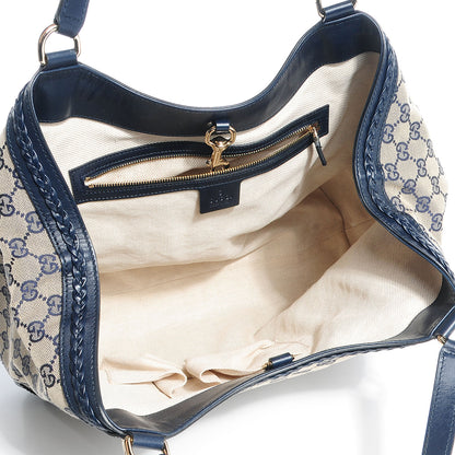 Gucci Monogram Medium Brick Lane Tote Navy 5 of 7