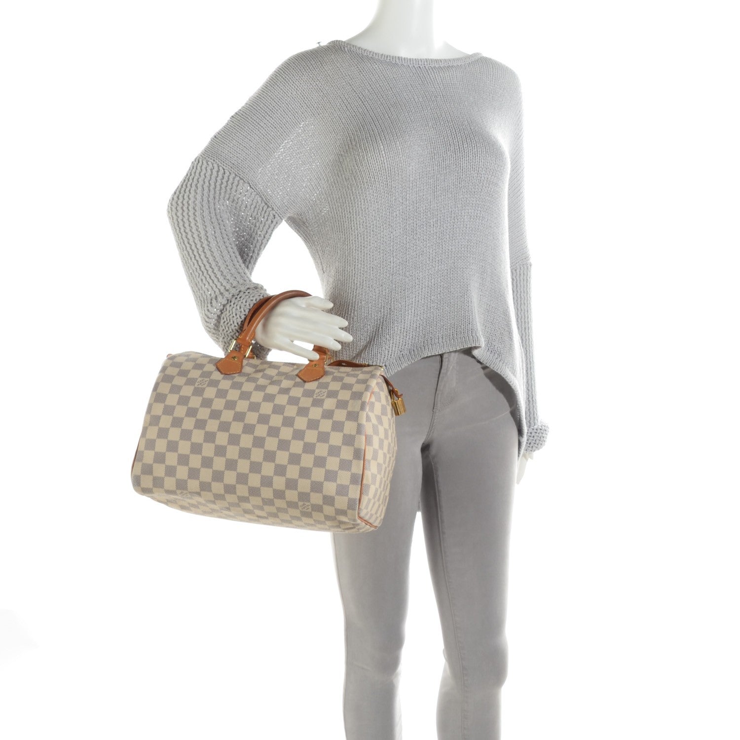 Louis Vuitton Damier Azur Speedy 30 9 of 16