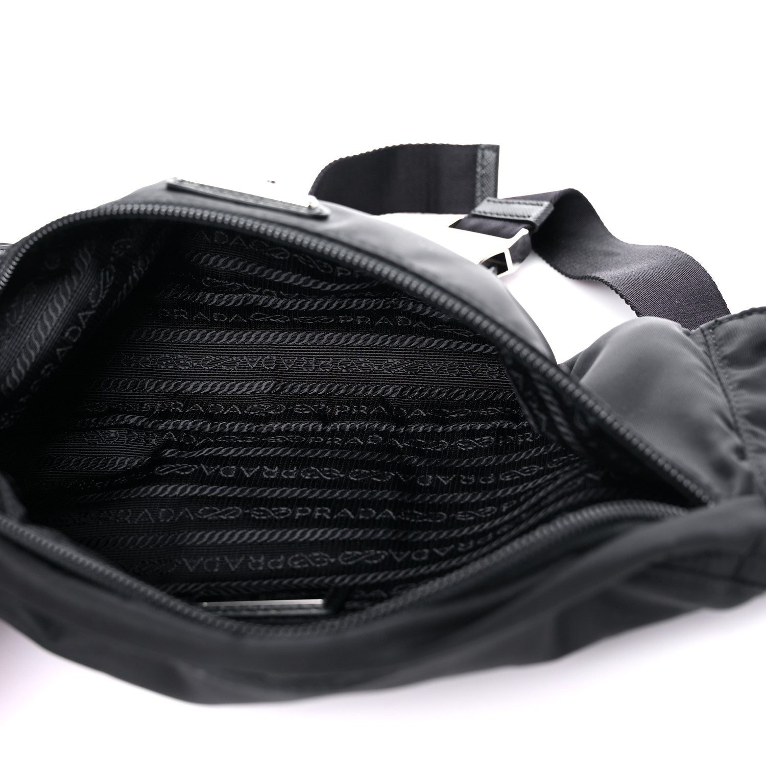 Prada Tessuto Nylon Montagna Belt Bag Black 5 of 8