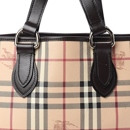 Burberry Haymarket Check Small Onslow Tote Chocolate 11 of 11
