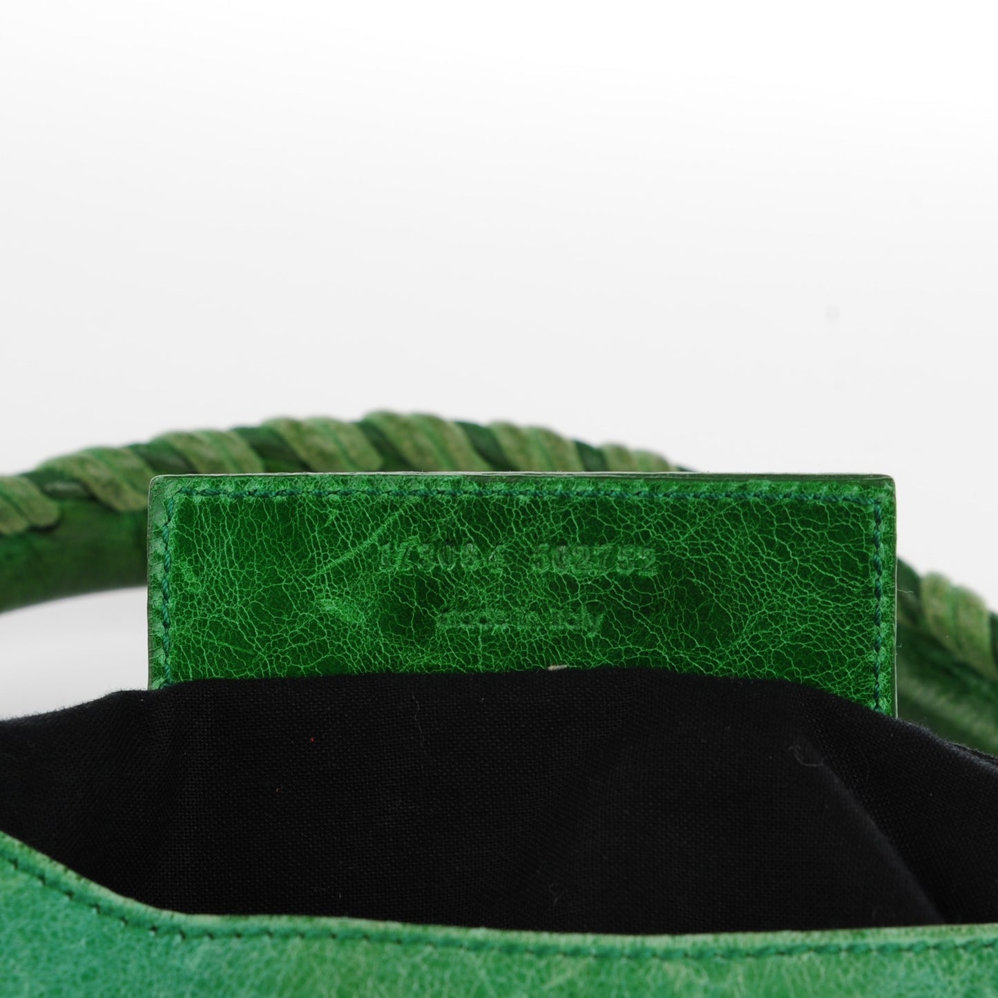 Chevre Satin Giant City Green Floral