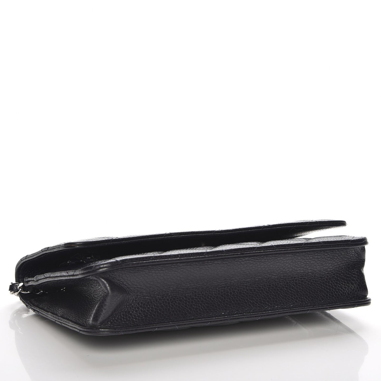 Caviar Quilted Wallet On Chain WOC Navy Blue