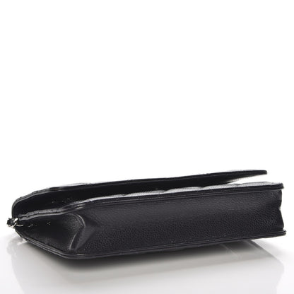 Chanel Caviar Quilted Wallet On Chain WOC Navy Blue 4 of 10