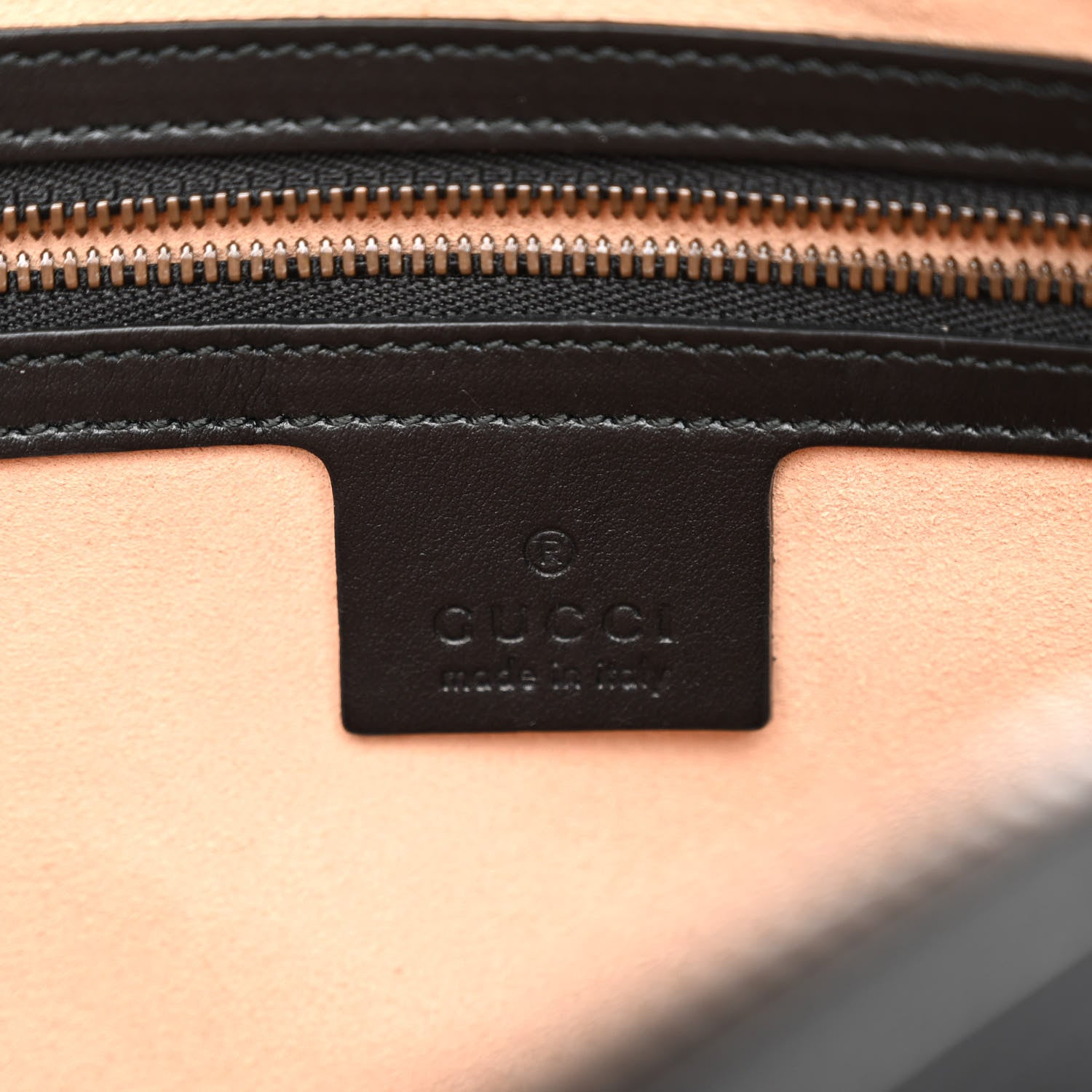 Gucci Calfskin Matelasse Mens GG Marmont Belt Bag 90 36 Black 6 of 12