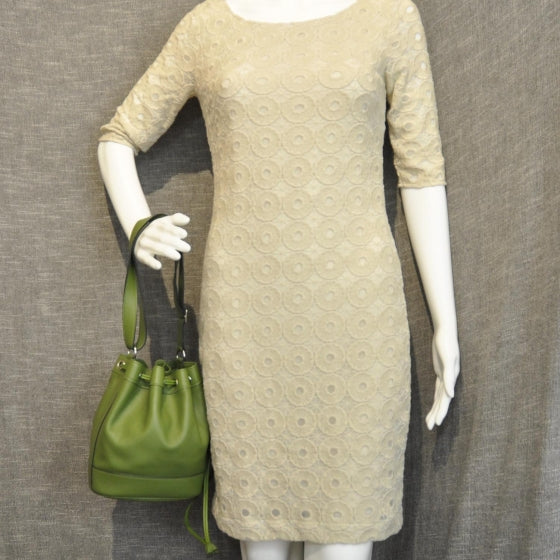 Swift Leather Market Drawstring Bag