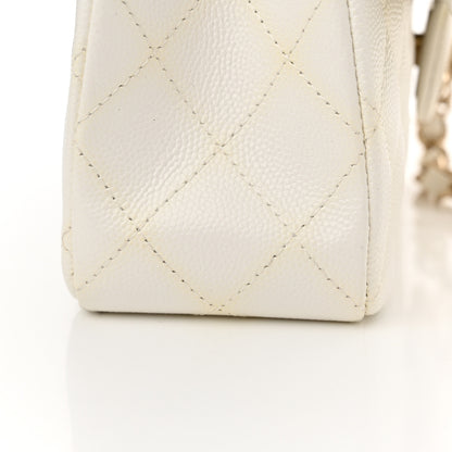 Chanel Caviar Quilted Small Double Flap White 18 of 23