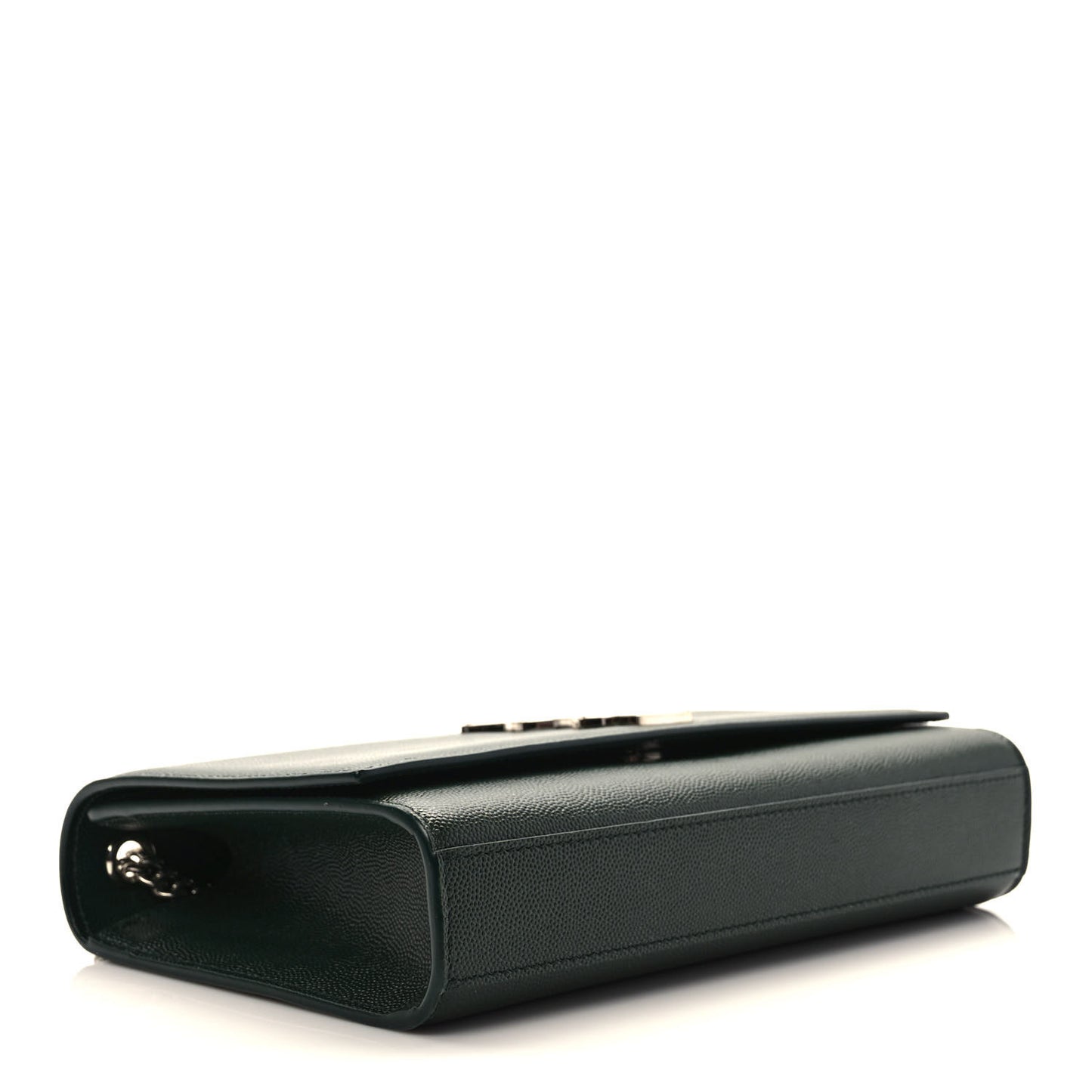 Grain De Poudre Medium Monogram Kate Satchel Vert Fonce